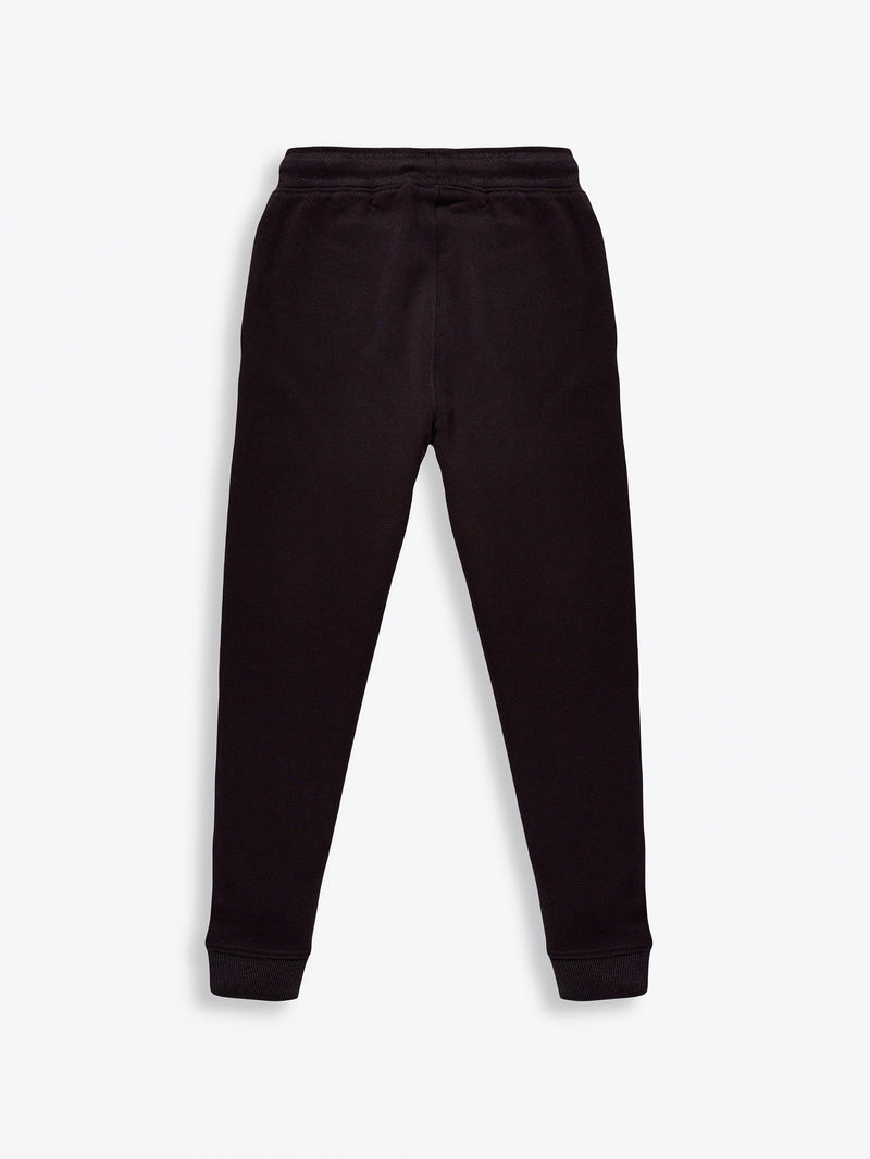 Holy Pals Jogger No Greater Love Vintage Washed Black Cotton Fleece Jogger
