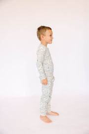 Holy Pals Long Sleeve Kids Pajama Walking on Water PJ Long Sleeve Set Ribbed Cotton-Bamboo Blend