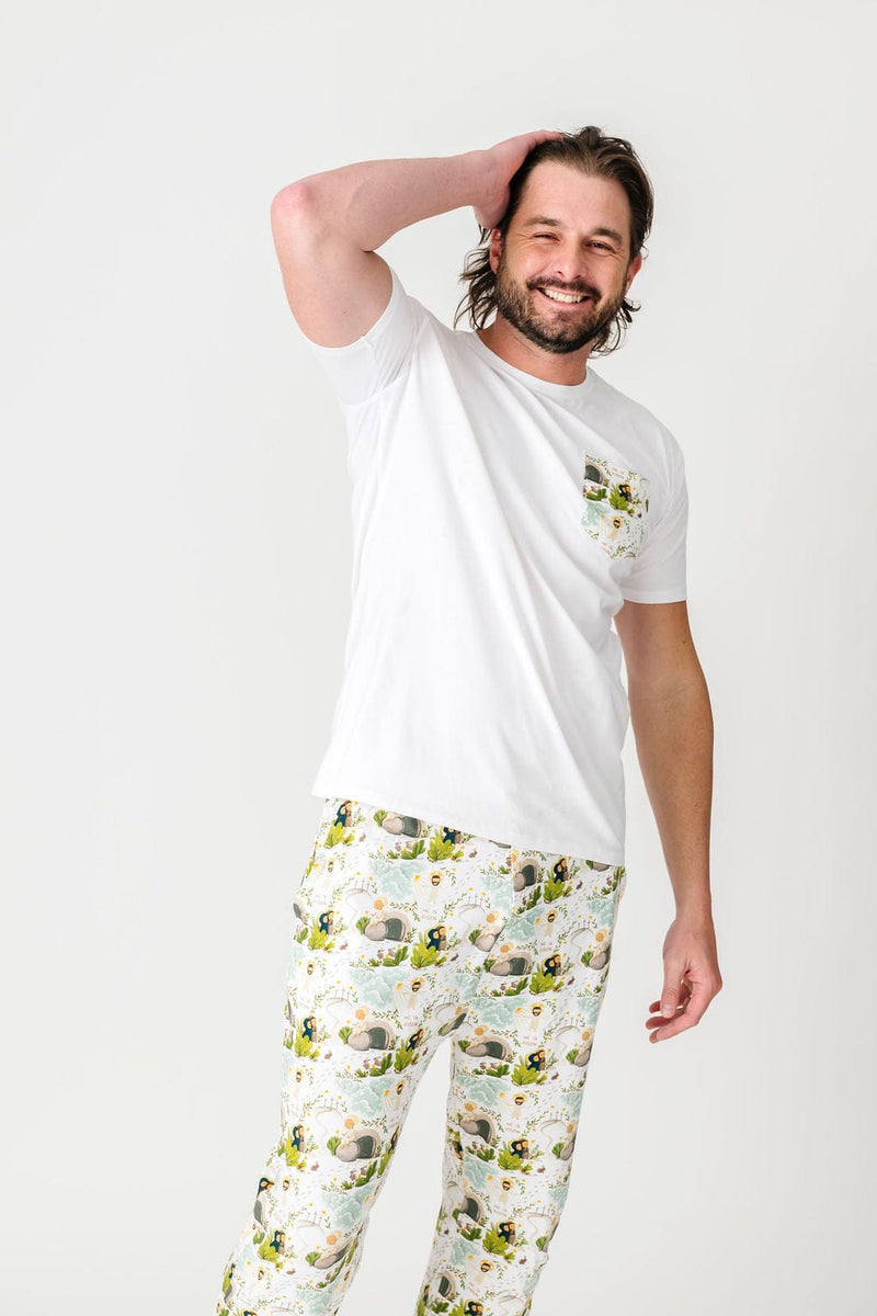 Holy Pals Men's He Is Risen Men's PJ Set Cotton