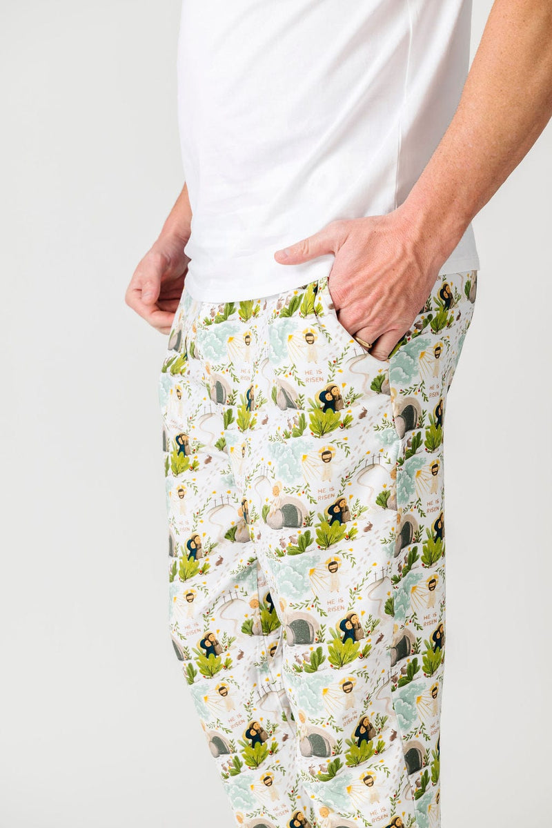 Holy Pals Men's He Is Risen Men's PJ Set Cotton