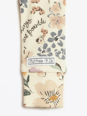 Holy Pals Onesie All Things Are Possible Footed Onesie PJ Ribbed Cotton-Bamboo Blend