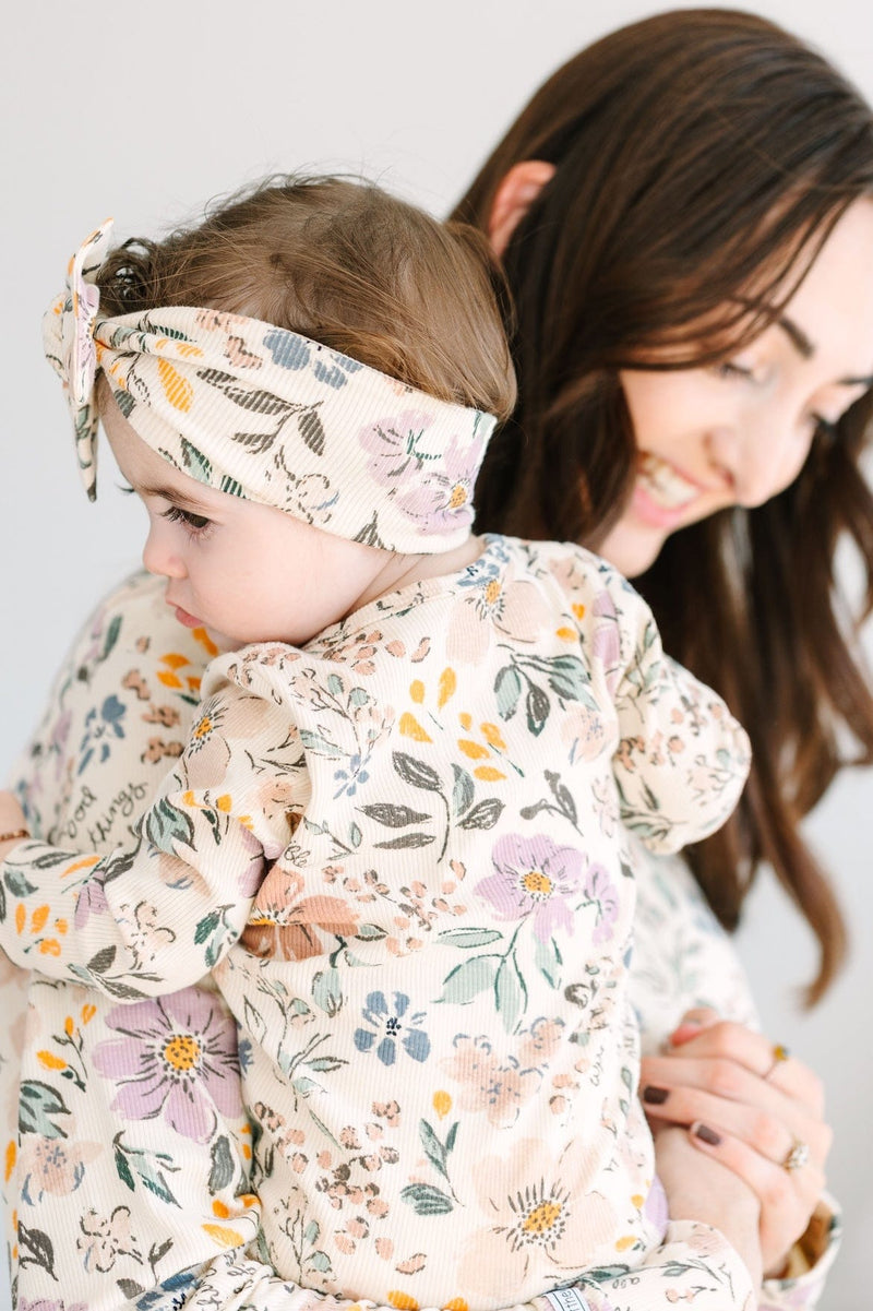 Holy Pals Onesie All Things Are Possible Footed Onesie PJ Ribbed Cotton-Bamboo Blend