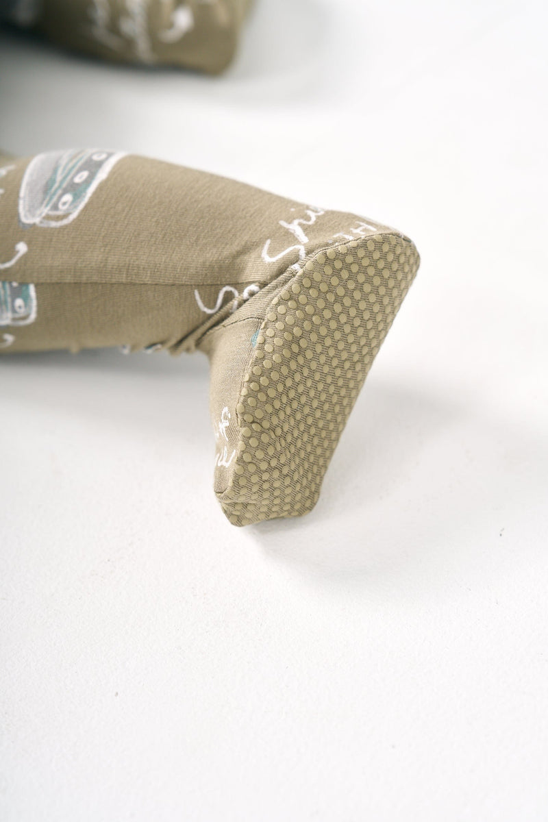 Holy Pals Onesie Armor of God Green PJ Footed Onesie Bamboo