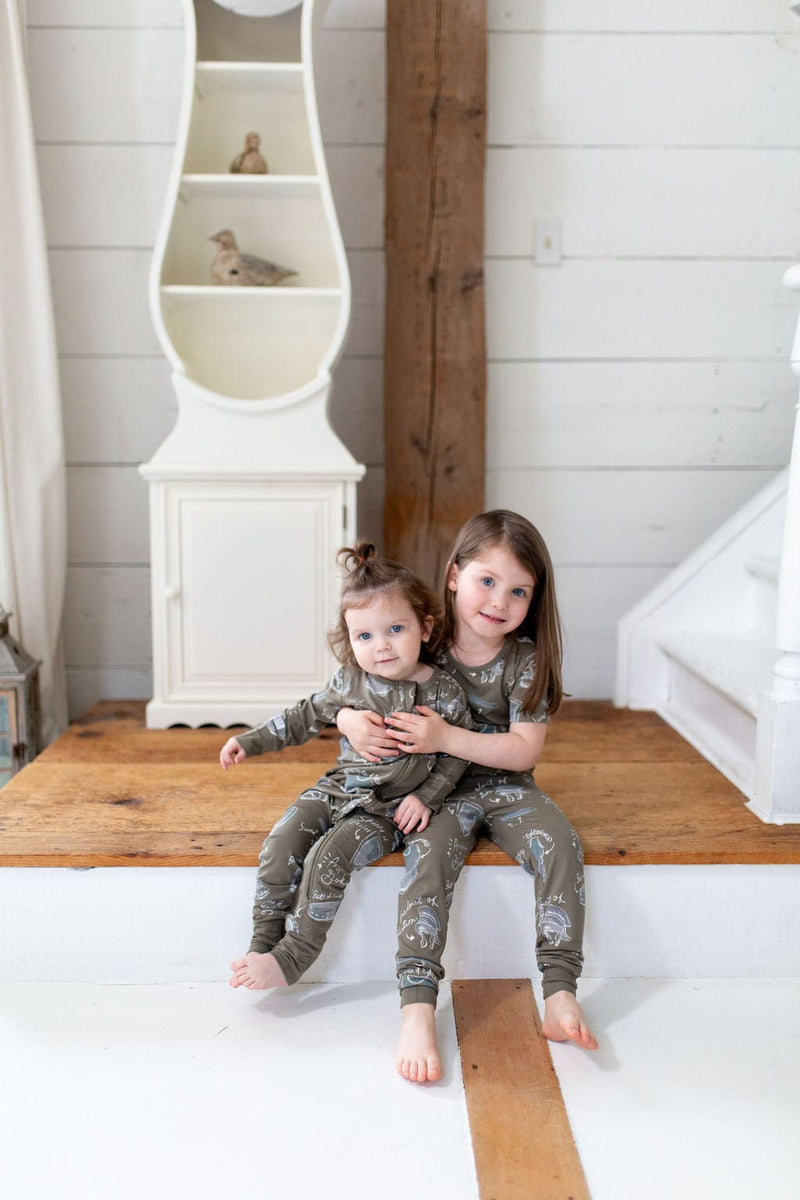 Holy Pals Onesie Armor of God Green PJ Footless Onesie Bamboo