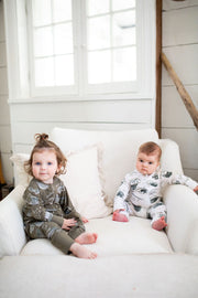 Holy Pals Onesie Armor of God Green PJ Footless Onesie Bamboo