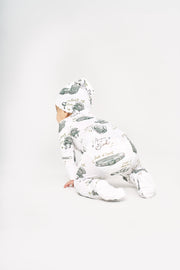 Holy Pals Onesie Armor of God White PJ Footed Onesie Bamboo