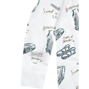 Holy Pals Onesie Armor of God White PJ Footless Onesie Bamboo