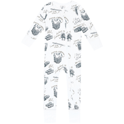 Holy Pals Onesie Armor of God White PJ Footless Onesie Bamboo