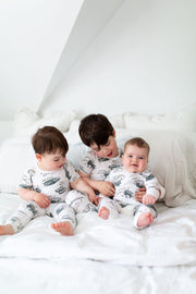 Holy Pals Onesie Armor of God White PJ Footless Onesie Bamboo