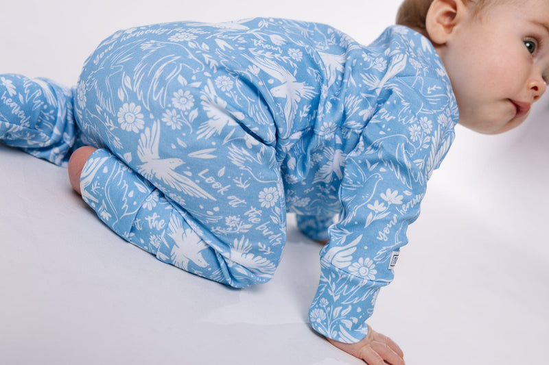 Holy Pals Onesie Birds of the Air Footless Onesie Cotton