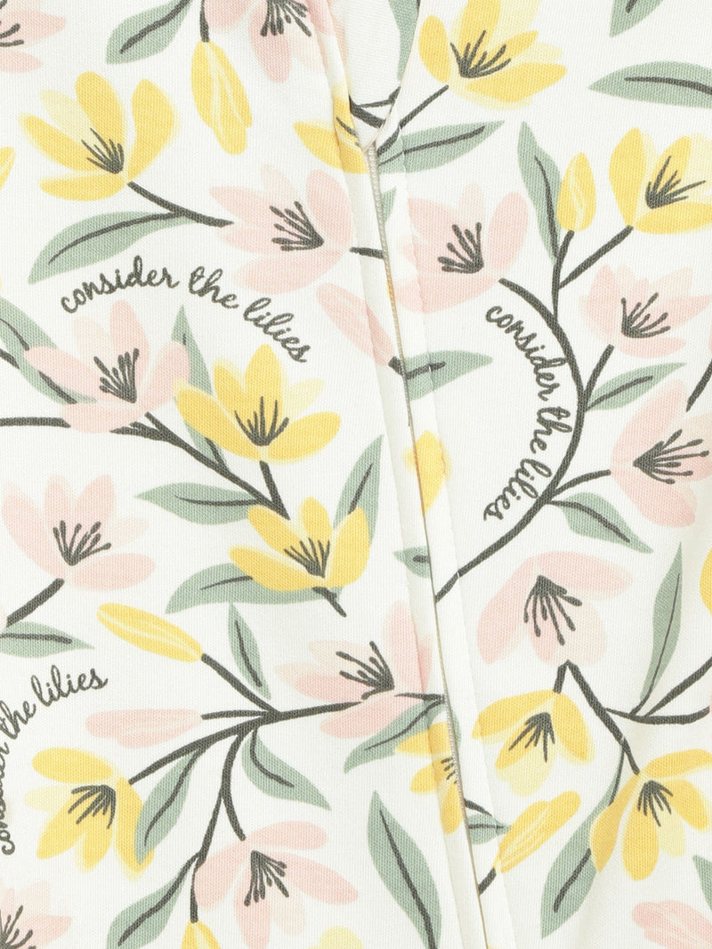 Holy Pals Onesie Consider the Lilies Footless Onesie Cotton