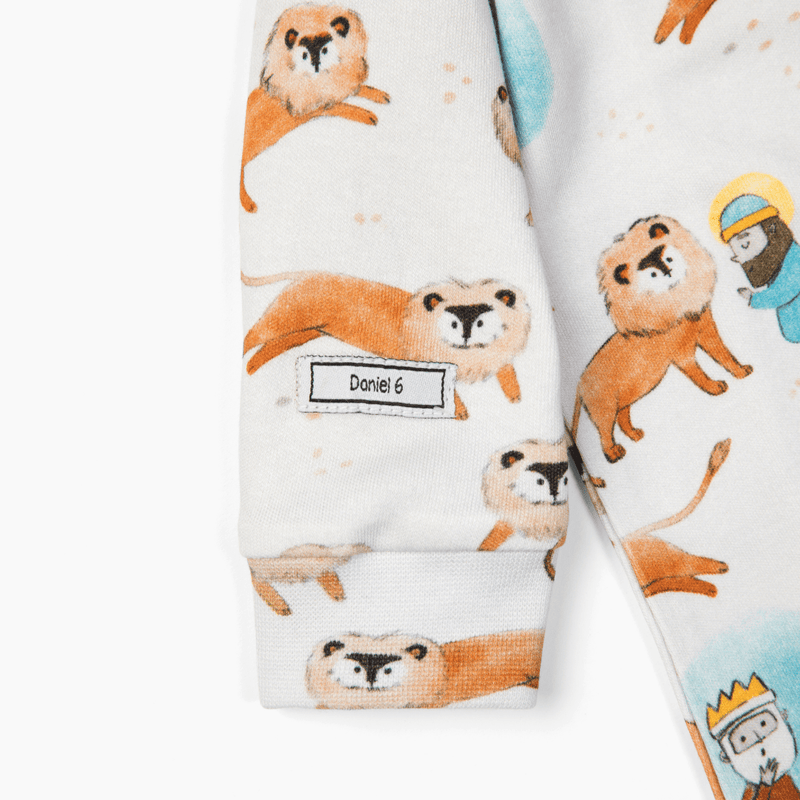 Holy Pals Onesie Daniel & The Lions Den PJ Footed Onesie Cotton