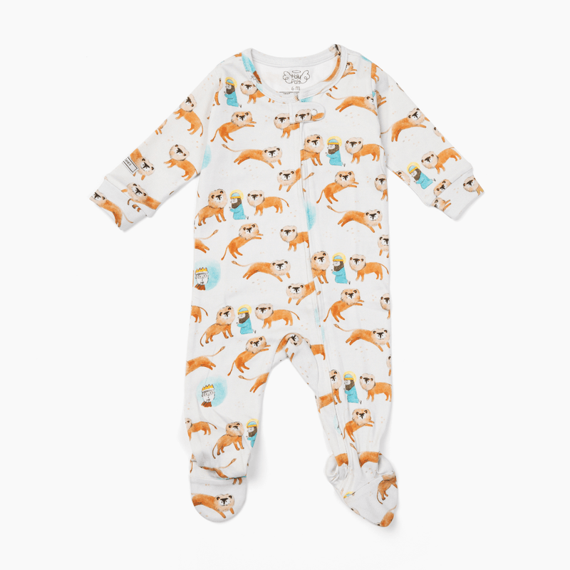 Holy Pals Onesie Daniel & The Lions Den PJ Footed Onesie Cotton