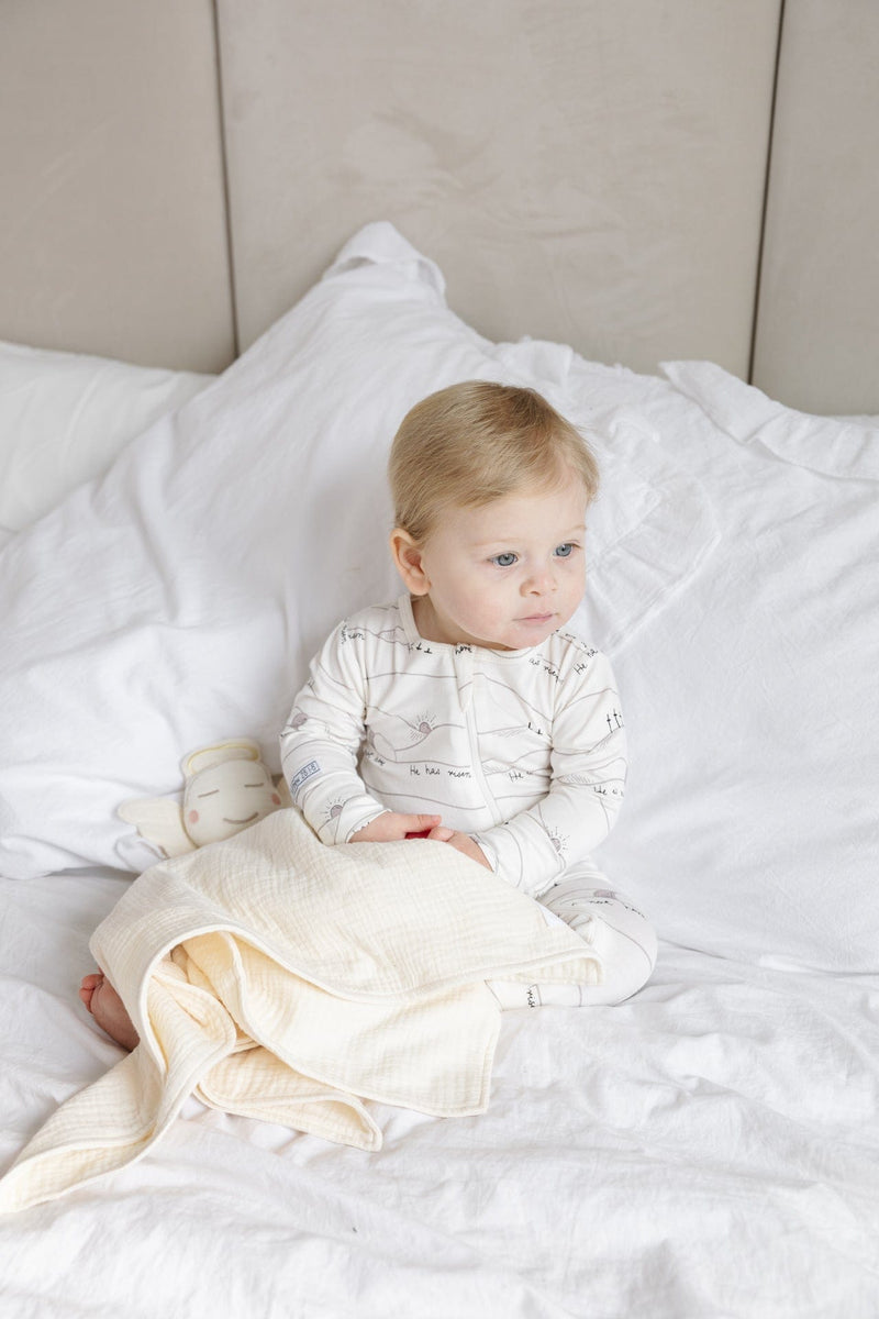 Holy Pals Onesie Early Sunday Morning PJ Footless Onesie Bamboo