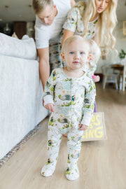 Holy Pals Onesie He Is Risen PJ Footed Onesie Cotton