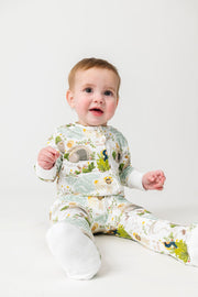 Holy Pals Onesie He Is Risen PJ Footed Onesie Cotton