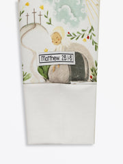 Holy Pals Onesie He Is Risen PJ Footed Onesie Cotton
