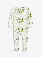 Holy Pals Onesie He Is Risen PJ Footed Onesie Cotton