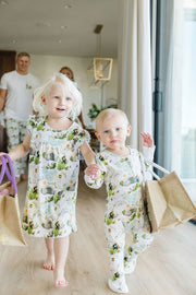 Holy Pals Onesie He Is Risen PJ Footed Onesie Cotton