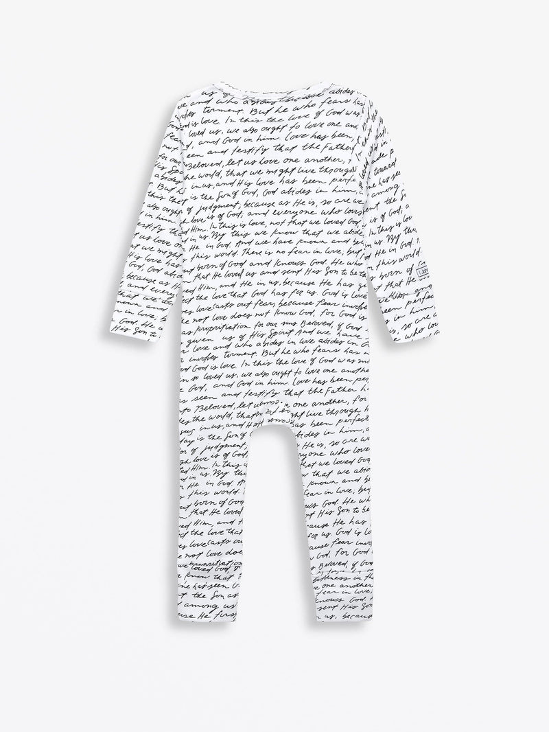 Holy Pals Onesie Love One Another Footless Onesie Cotton