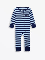 Holy Pals Onesie No Greater Love Blue Footless Onesie Cotton