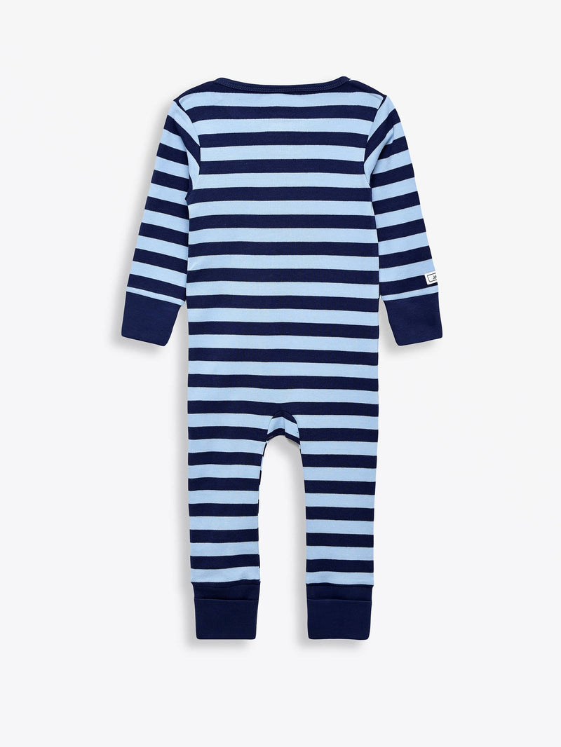 Holy Pals Onesie No Greater Love Blue Footless Onesie Cotton