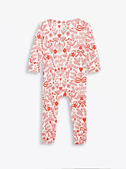 Holy Pals Onesie No Greater Love Pink Footless Onesie Bamboo