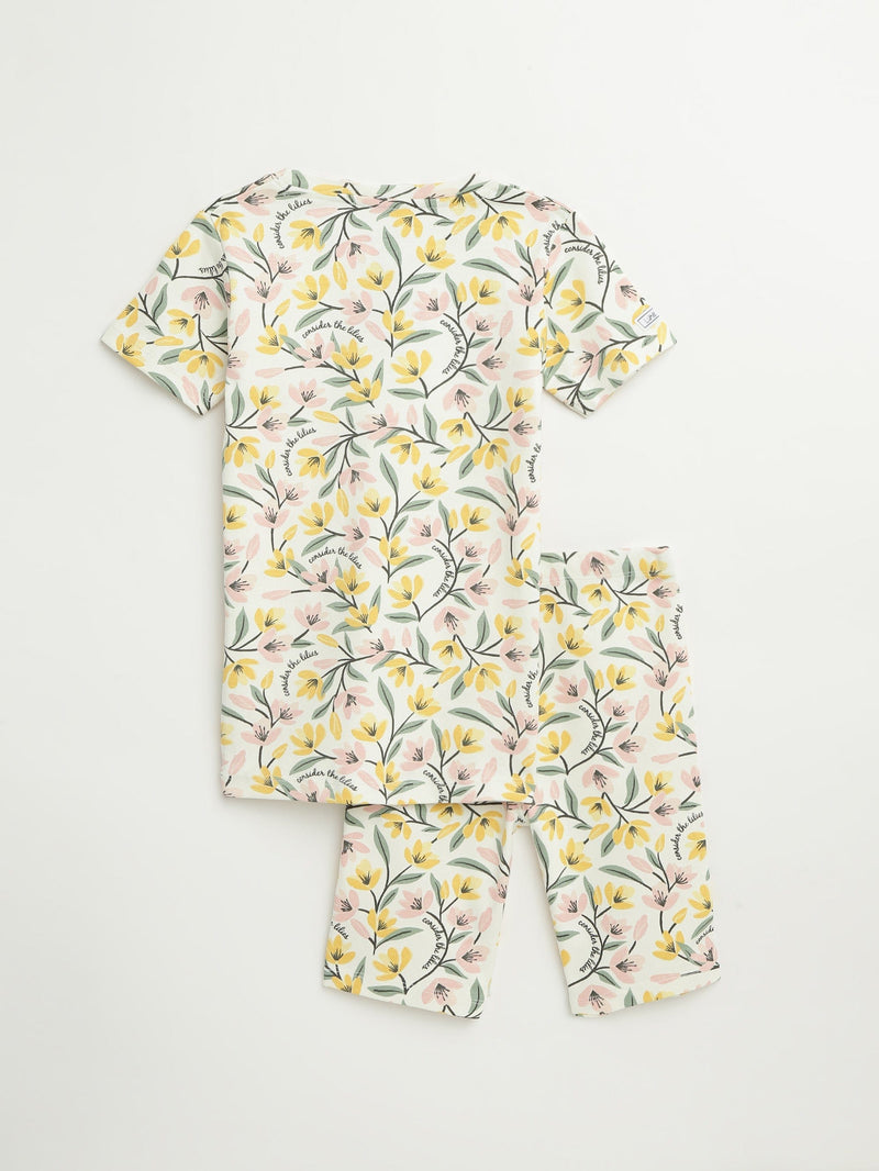 Holy Pals Shorts Consider the Lilies Shorts Set Cotton
