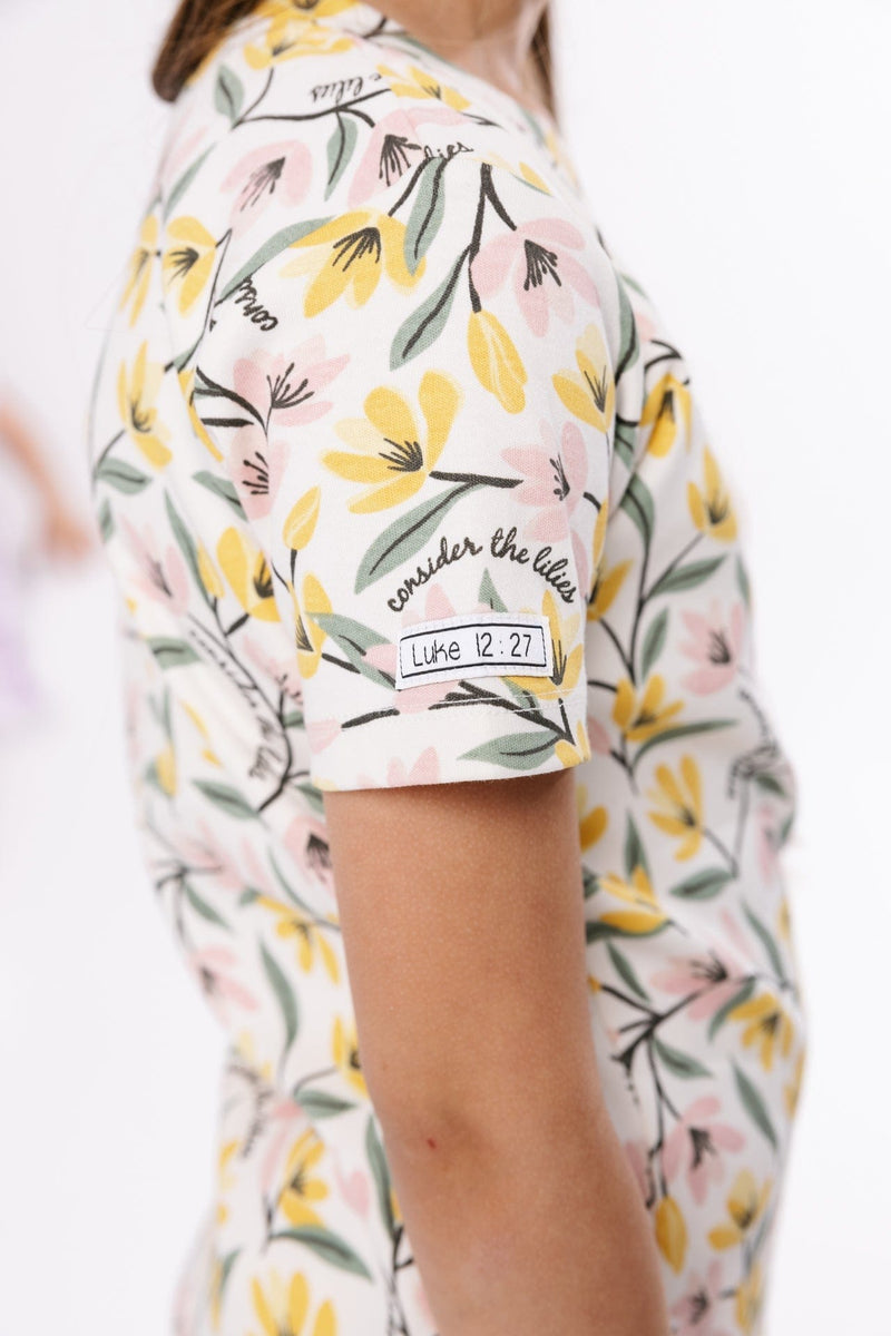 Holy Pals Shorts Consider the Lilies Shorts Set Cotton