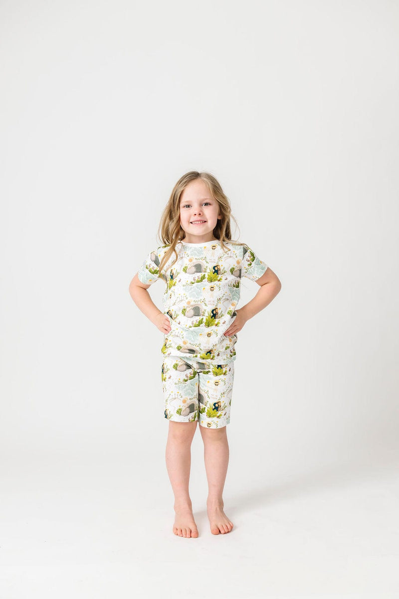 Holy Pals Shorts He Is Risen PJ Shorts Set Cotton