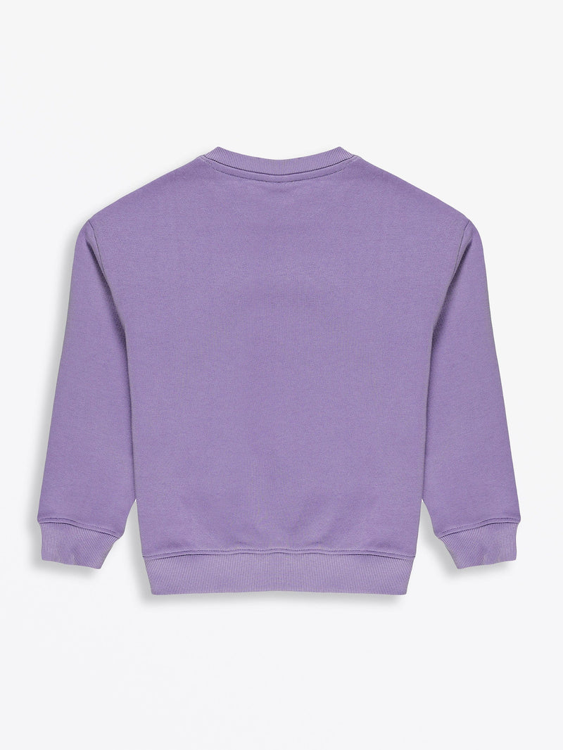 Holy Pals Sweater Eternal Life Purple Fleece Crewneck