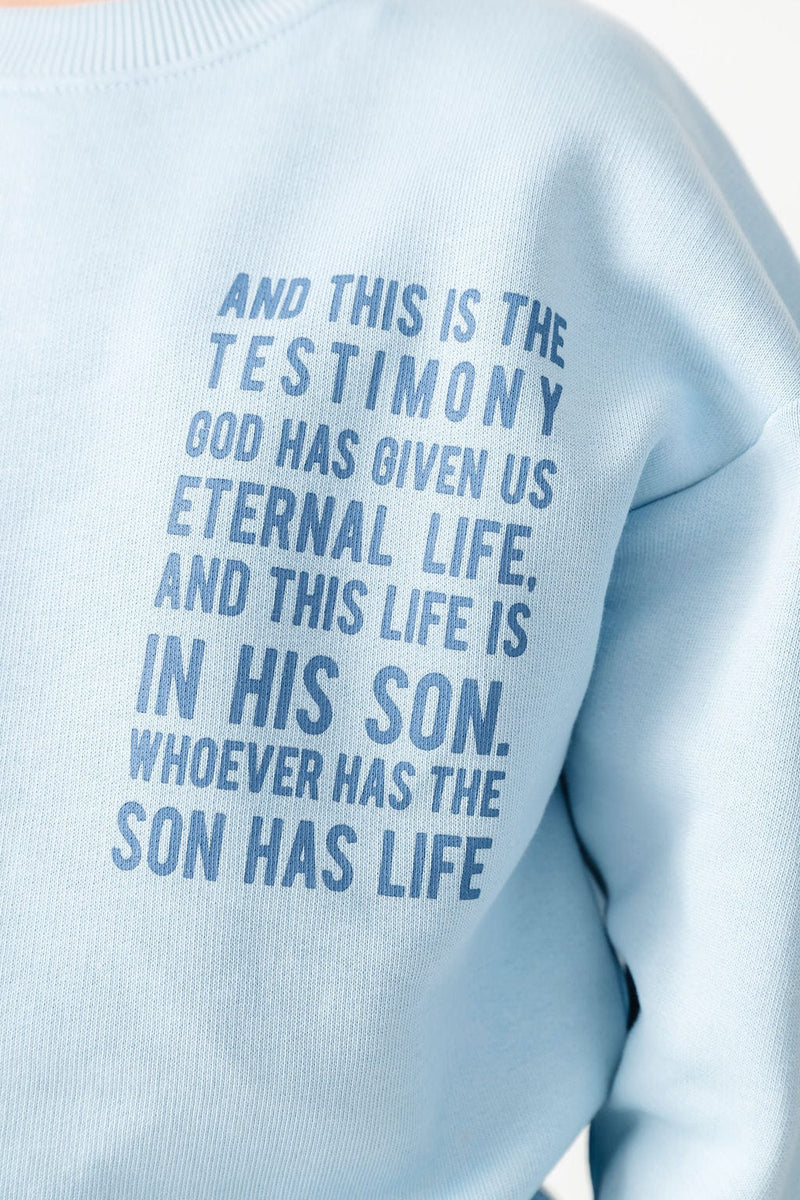 Holy Pals Sweater Eternal Life Skyway Fleece Crewneck