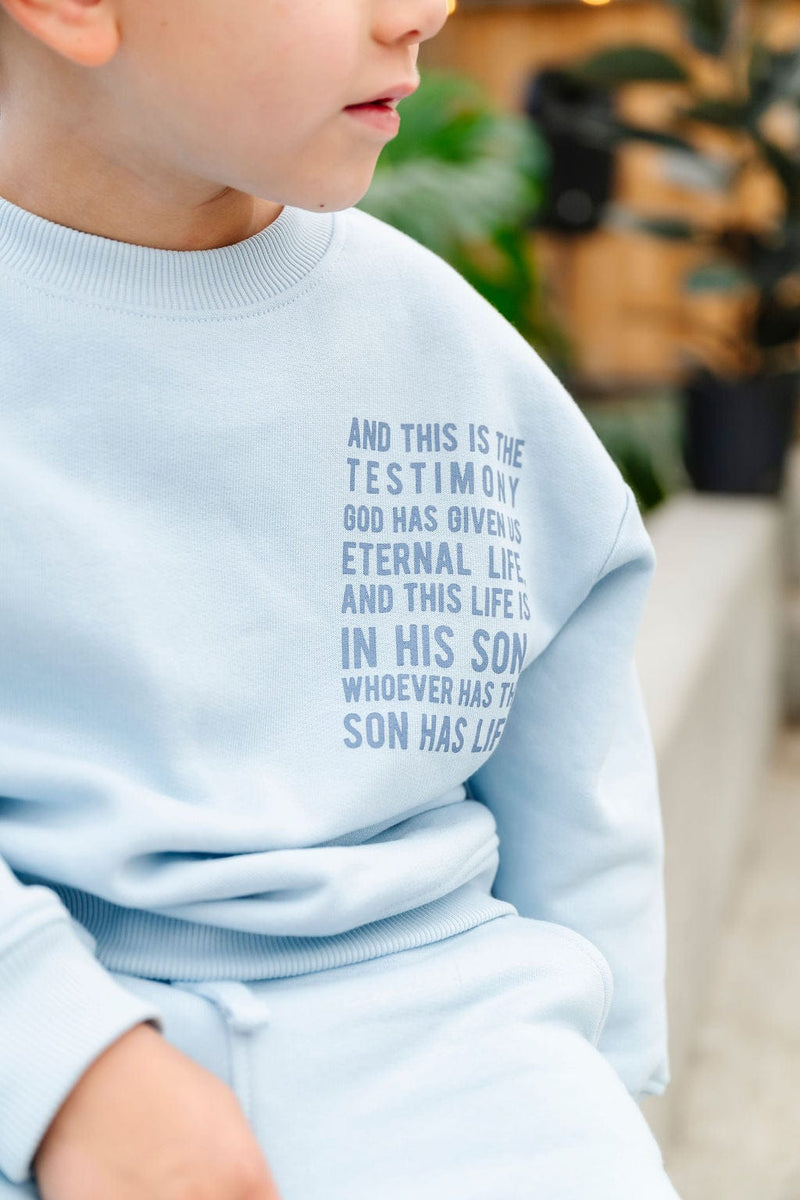 Holy Pals Sweater Eternal Life Skyway Fleece Crewneck