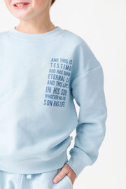 Holy Pals Sweater Eternal Life Skyway Fleece Crewneck