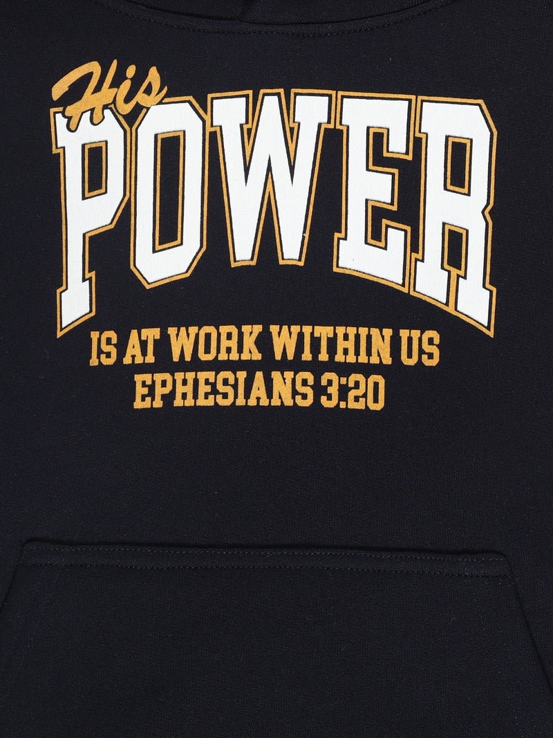 Holy Pals Sweater His Power Cotton Fleece Hoodie