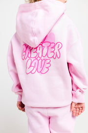 Holy Pals Sweater No Greater Love Pink Cotton Fleece Hoodie