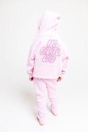 Holy Pals Sweater No Greater Love Pink Cotton Fleece Hoodie