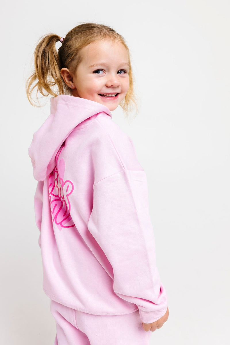 Holy Pals Sweater No Greater Love Pink Cotton Fleece Hoodie