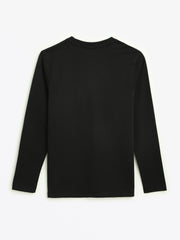 Holy Pals T-Shirt Black Prayer Pocket Long Sleeve Shirt Cotton