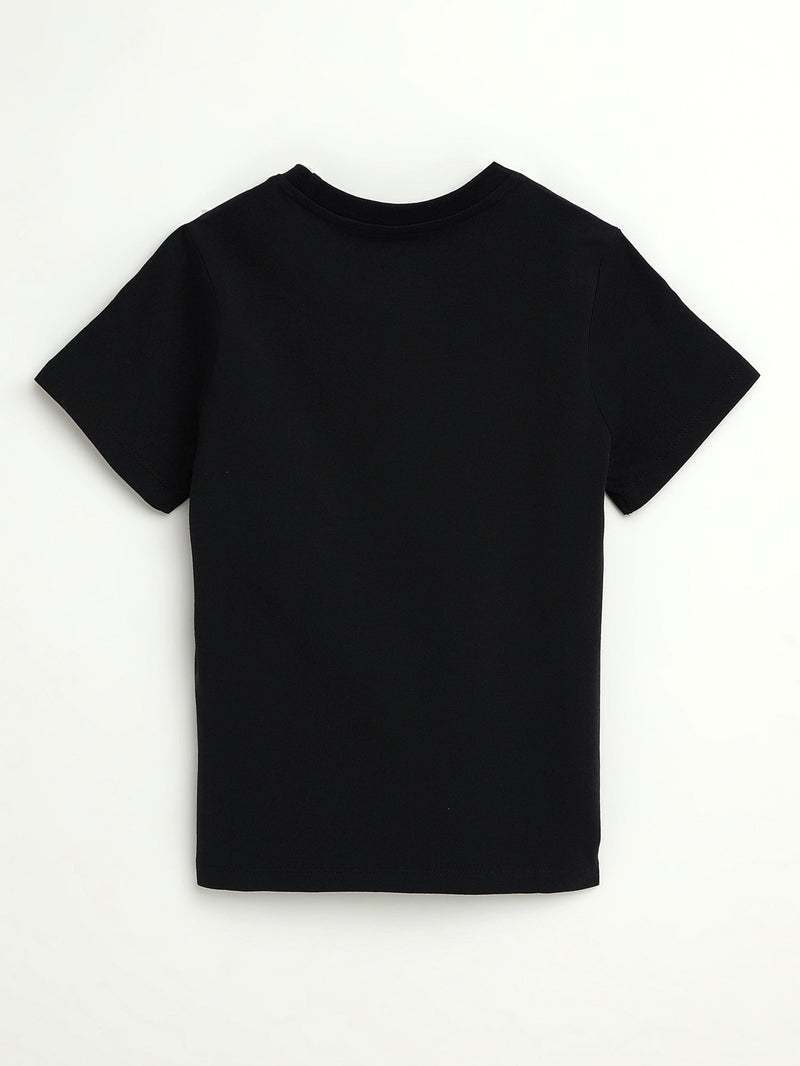 Holy Pals T-Shirt Black Prayer Pocket Short Sleeve T-Shirt Cotton