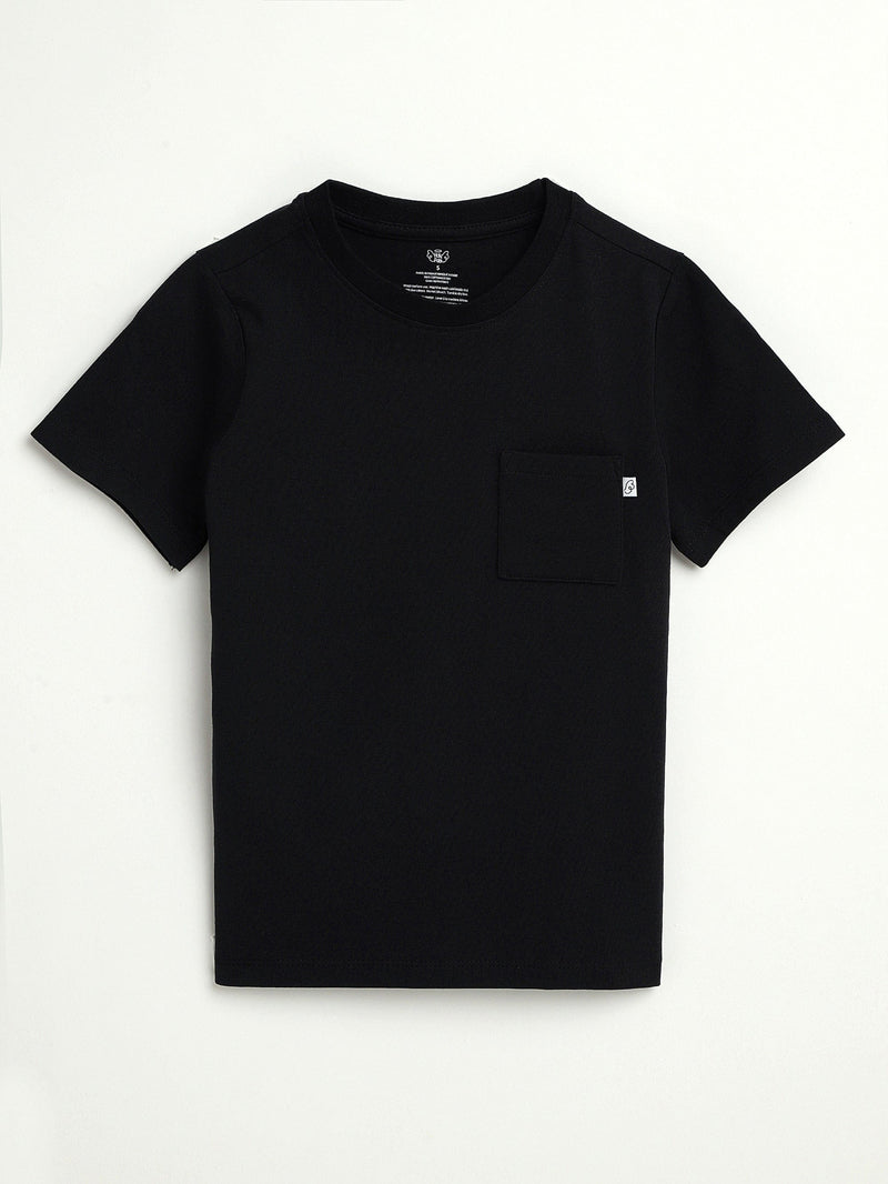 Holy Pals T-Shirt Black Prayer Pocket Short Sleeve T-Shirt Cotton