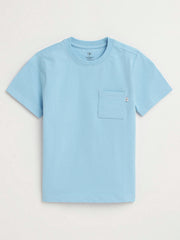 Holy Pals T-Shirt Blue Prayer Pocket Short Sleeve T-Shirt Cotton