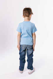 Holy Pals T-Shirt Blue Prayer Pocket Short Sleeve T-Shirt Cotton