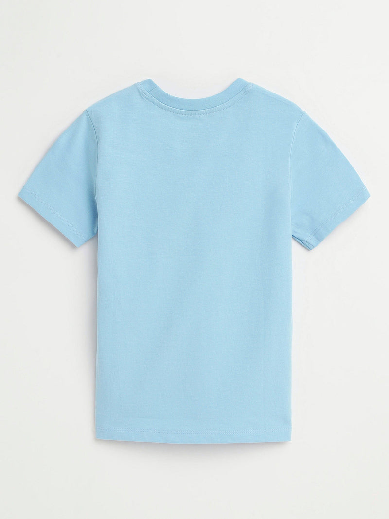 Holy Pals T-Shirt Blue Prayer Pocket Short Sleeve T-Shirt Cotton