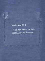 Holy Pals T-Shirt Infinity Prayer Pocket Short Sleeve T-Shirt Cotton