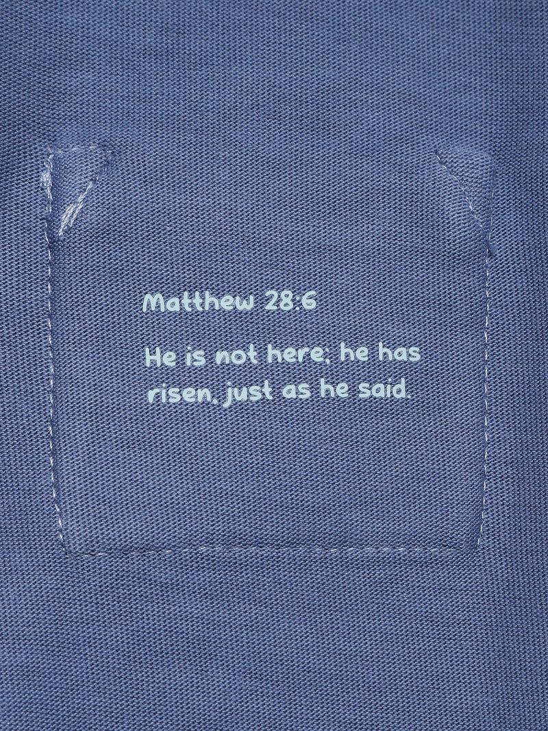 Holy Pals T-Shirt Infinity Prayer Pocket Short Sleeve T-Shirt Cotton