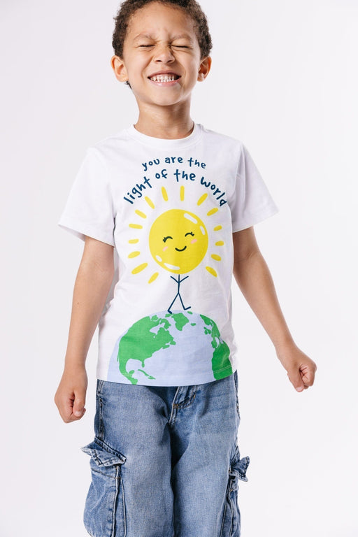 Holy Pals T-Shirt Light of the World Short Sleeve T-Shirt Cotton