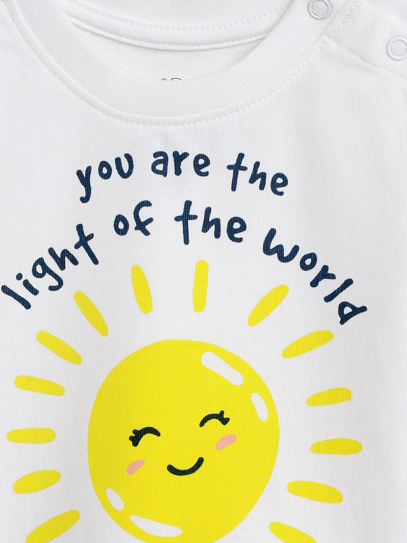 Holy Pals T-Shirt Light of the World Short Sleeve T-Shirt Cotton