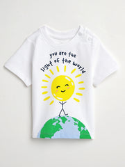 Holy Pals T-Shirt Light of the World Short Sleeve T-Shirt Cotton