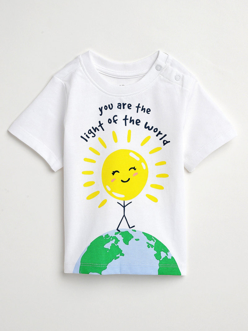 Holy Pals T-Shirt Light of the World Short Sleeve T-Shirt Cotton